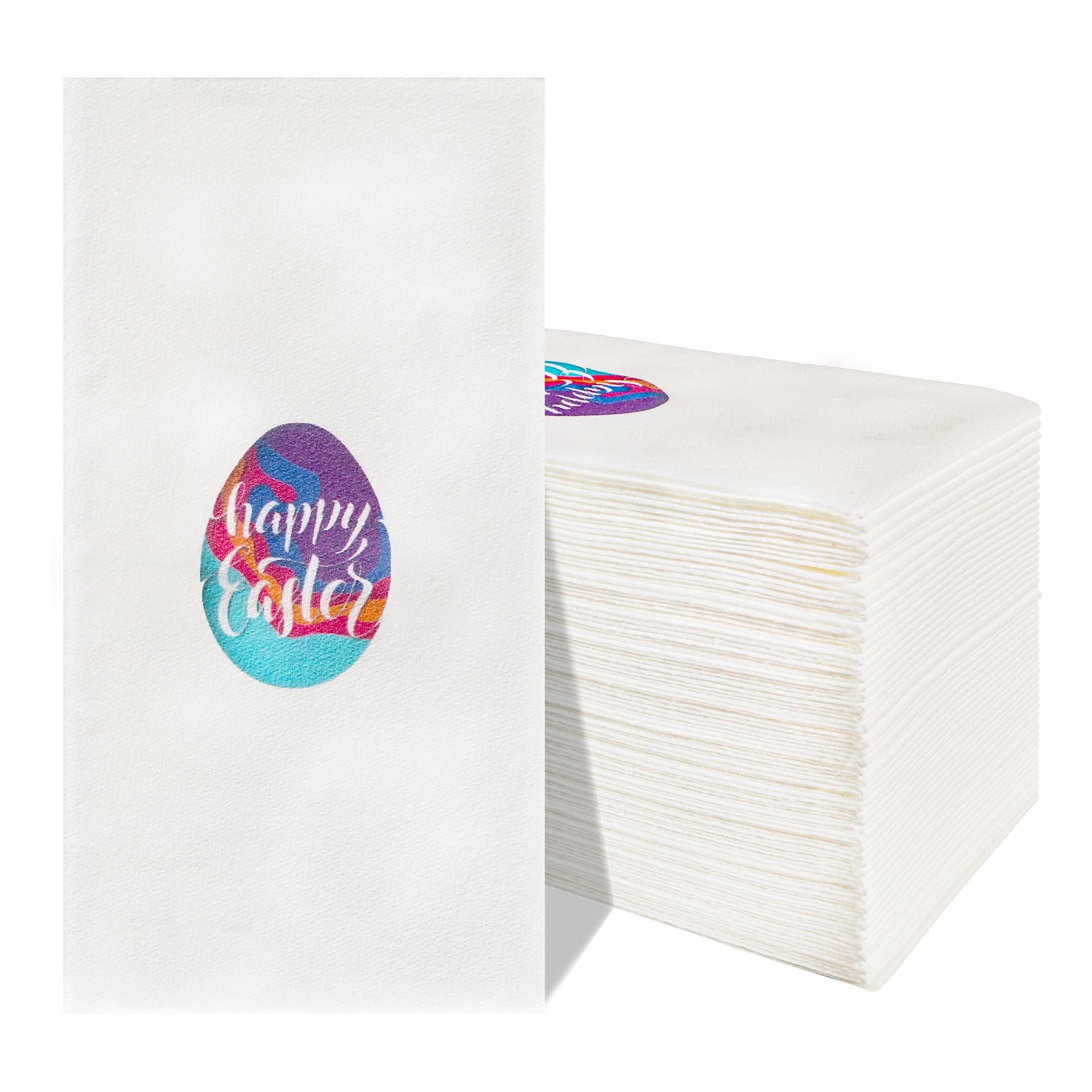 Easter Printed Disposable Napkins – Airlaid Dinner Napkins, Party Table Decor, Holiday Paper Napkins & Custom Placemats for Celebration